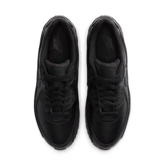 Nike Air Max 90. Leather Triple Black. SIZE 10.5 - CZ5594-001